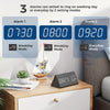 TriWood LED Väckarklocka – Funktionell och Minimalistisk Design