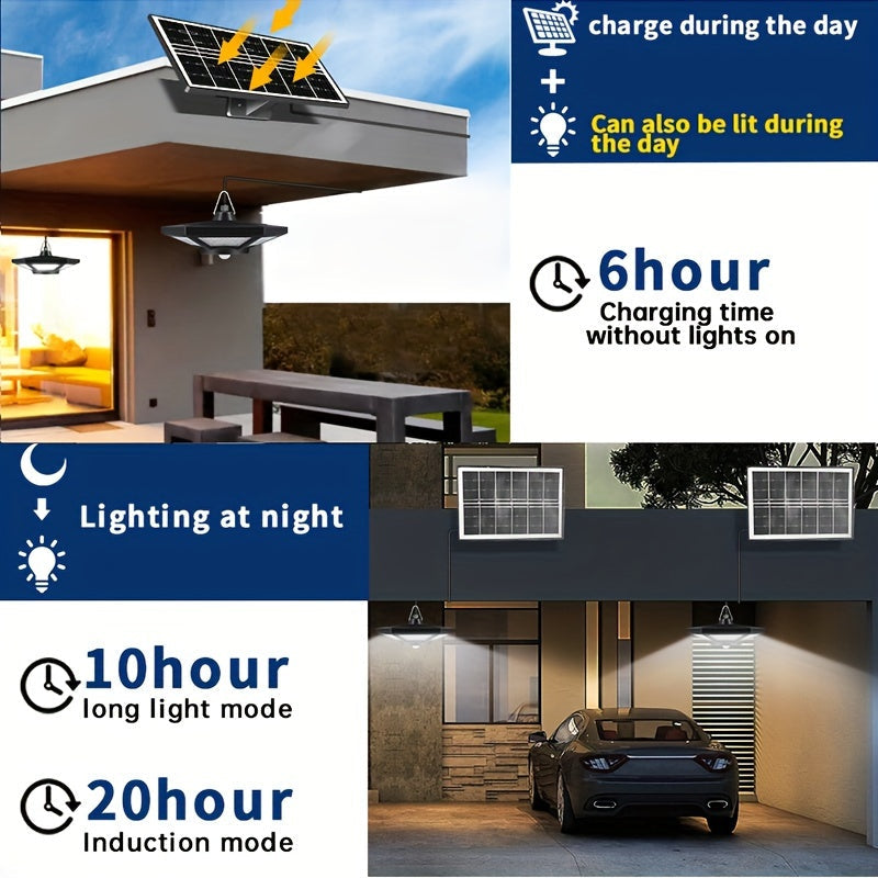 Smart Solar Hängande LED-lampa – Ljusstark, Säker och Energi Effektiv