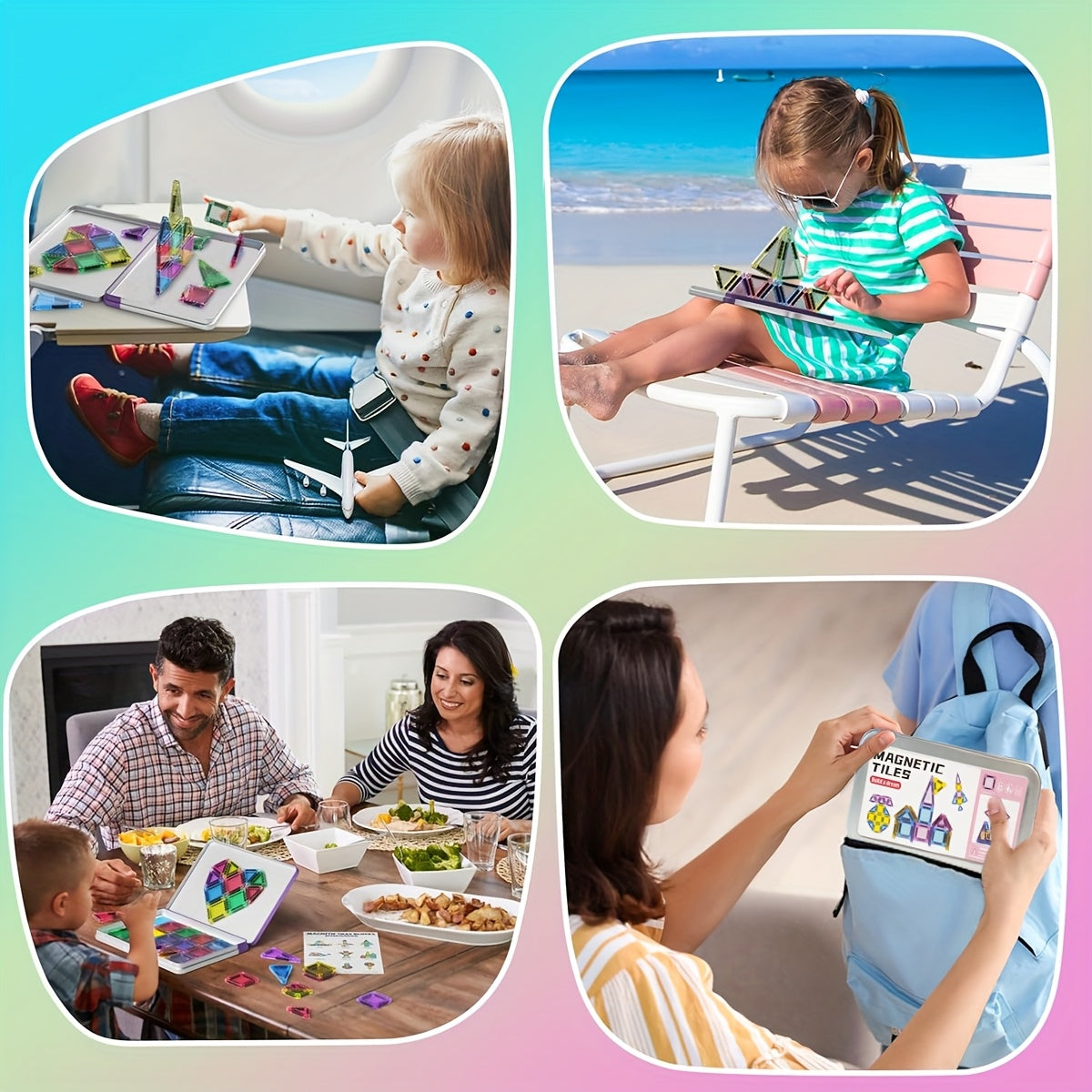 Mini Magnetiska Byggblock Set – Kompakt och Mångsidig Lekglädje