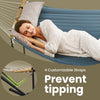 Padded Hammock with Stand – Bekväm bambuspreader och kudde