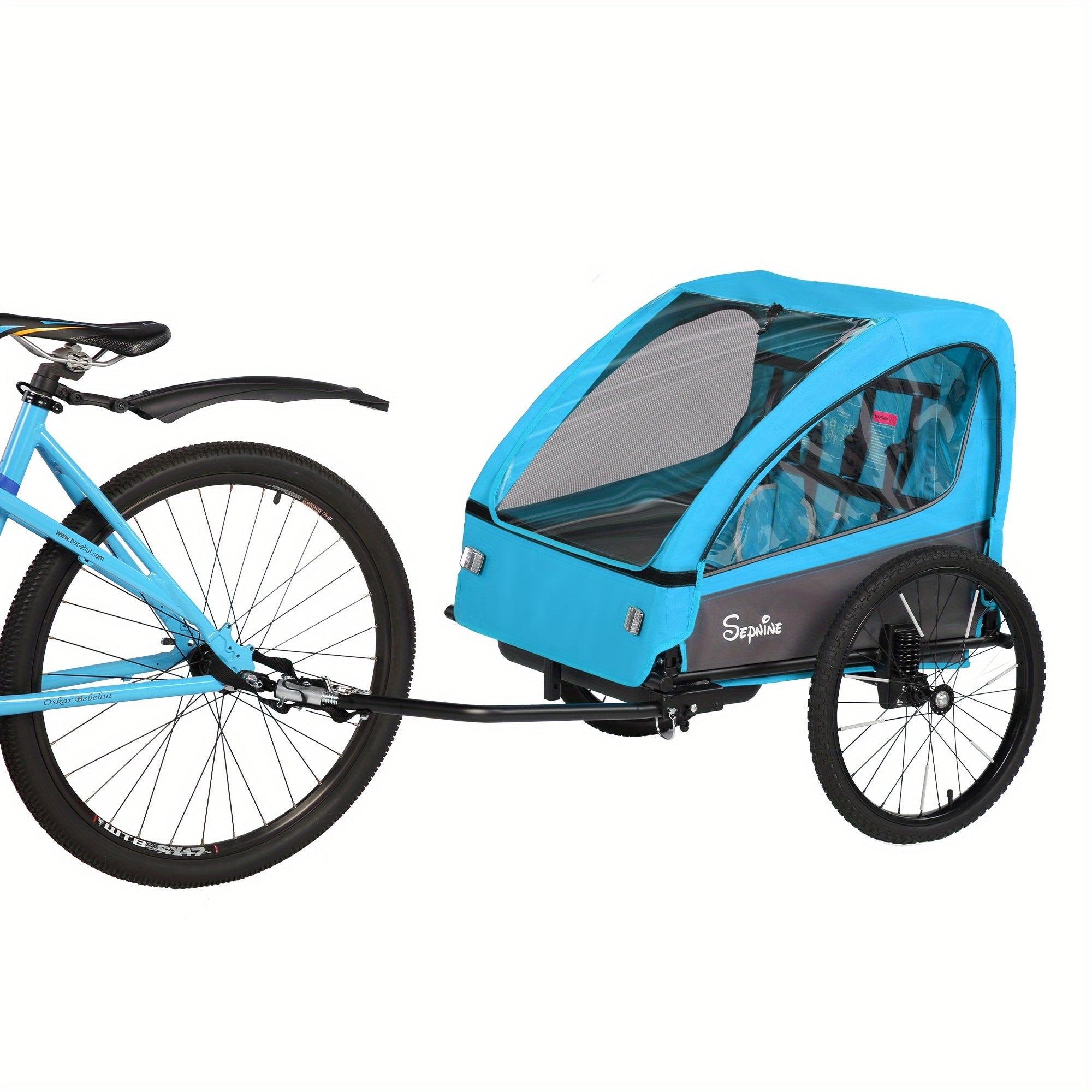 FlexiRide 2-i-1 Cykelvagn – Bekväm och Fällbar för Två Personer