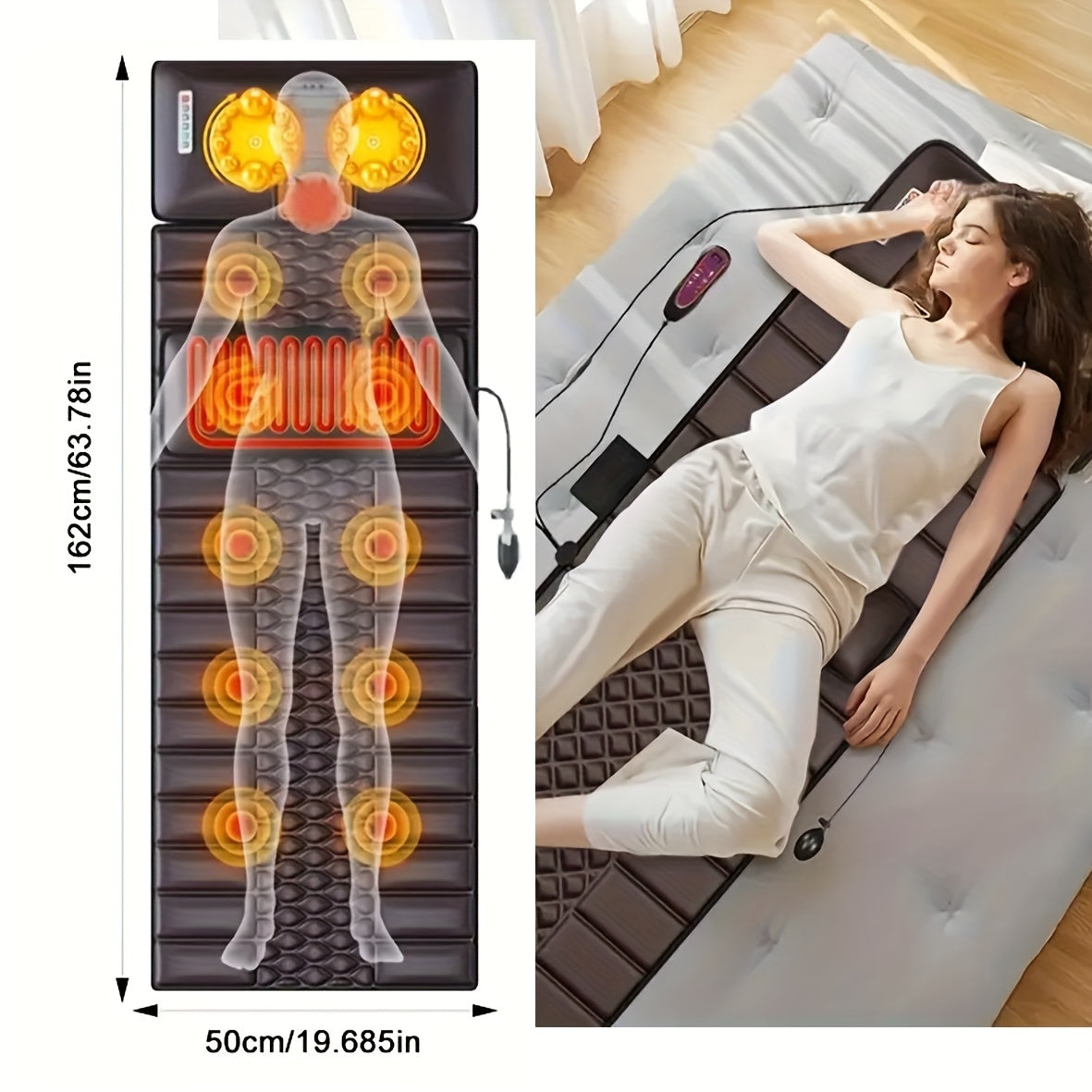 Massage-madrass med helkroppsmassage – Komfort och avkoppling i ett