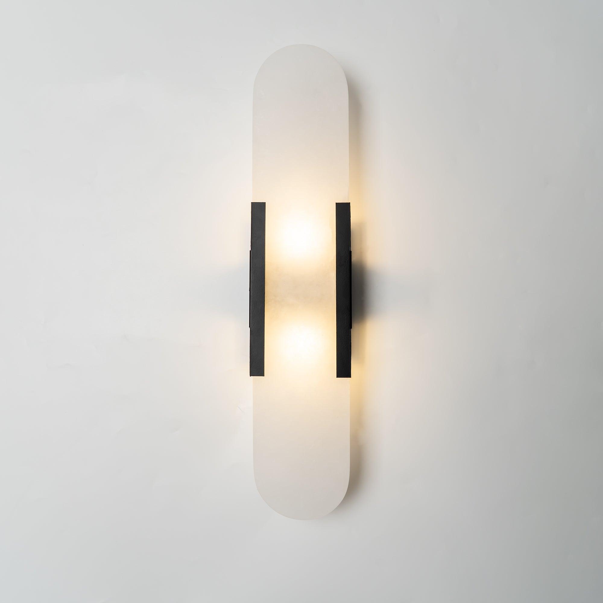 Modern Vägglampa - Alabaster & Metall