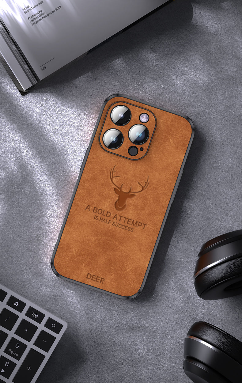 Lyxigt Hjortskinn iPhone-fodral - Veltro