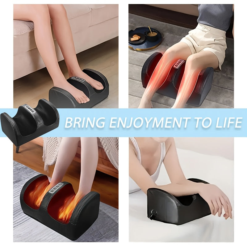 Solenergidriven Fotmassageapparat – Bekväm Massage med Värme och Knådning