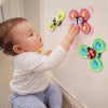 PurePlay Montessori Snurrleksak | Sugkoppssensorisk leksak för bebisar – perfekt för bord, fönster och högstolar