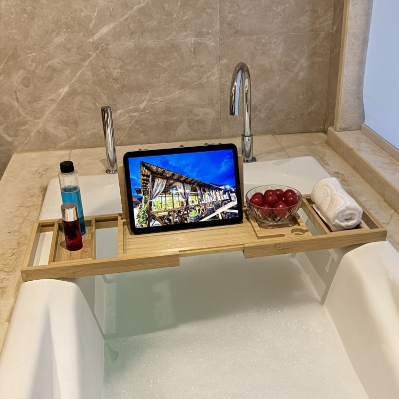 Lyxigt Badkarshyllan i Bambu – ZenBath