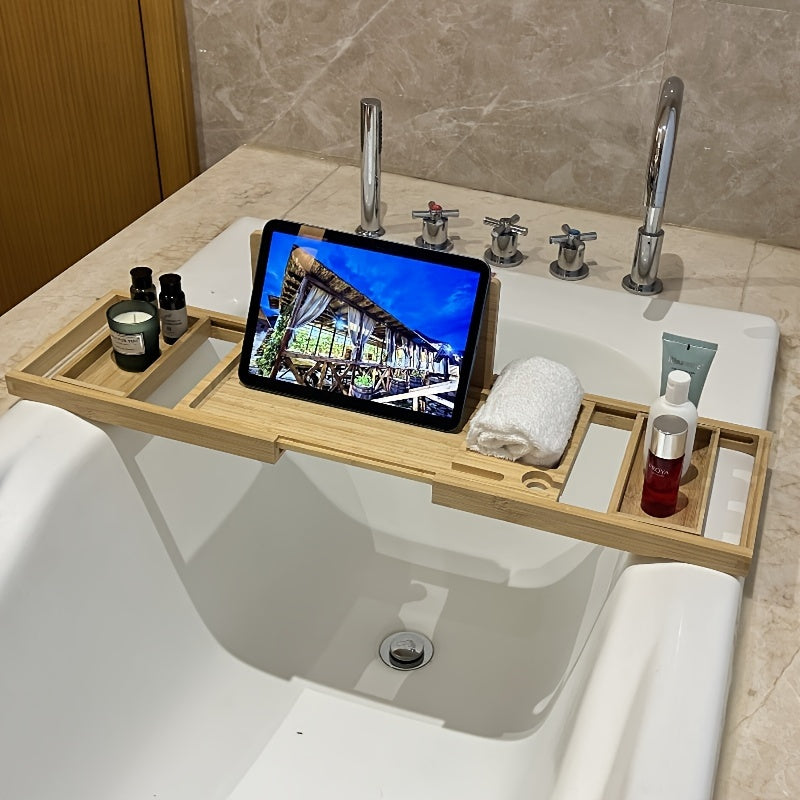 Lyxigt Badkarshyllan i Bambu – ZenBath
