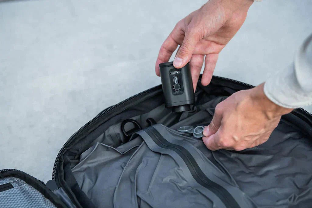 ElitePack Luftkompressionsryggsäck | 60L vattentät affärs- och rese-ryggsäck med vakuumkompressionsteknologi