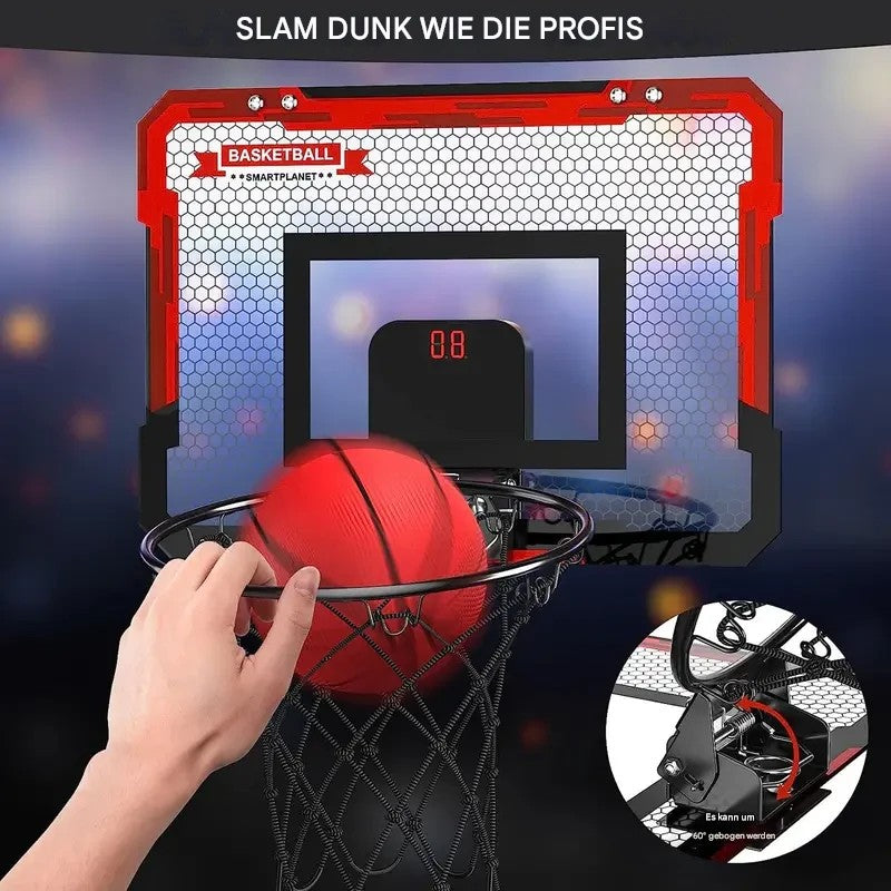 Mini Basketbollring med Elektronisk Poängtavla - BouncePro