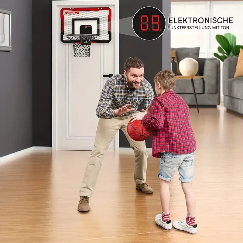 Mini Basketbollring med Elektronisk Poängtavla - BouncePro