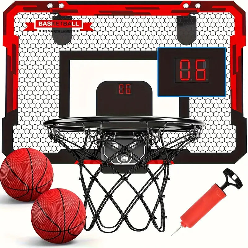 Mini Basketbollring med Elektronisk Poängtavla - BouncePro