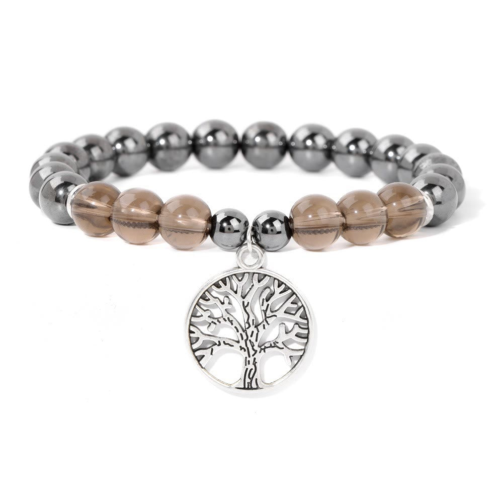 Naturlig Kristall Livets Träd Armband – Mila