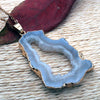 Naturlig Kristall Geode Hänge – Gaia