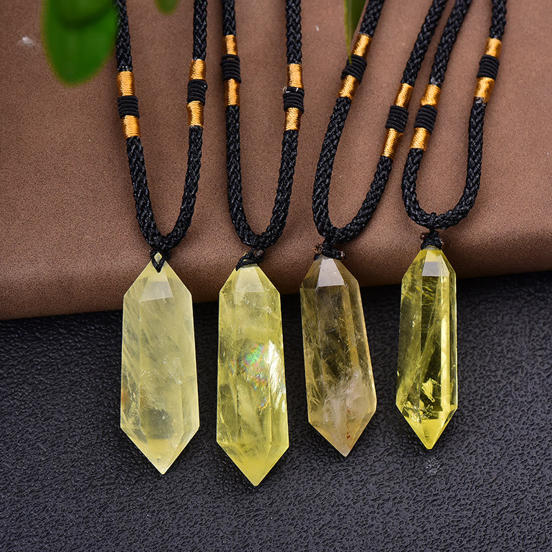 Naturlig Kristall Ametist Helande Halsband – Lyra