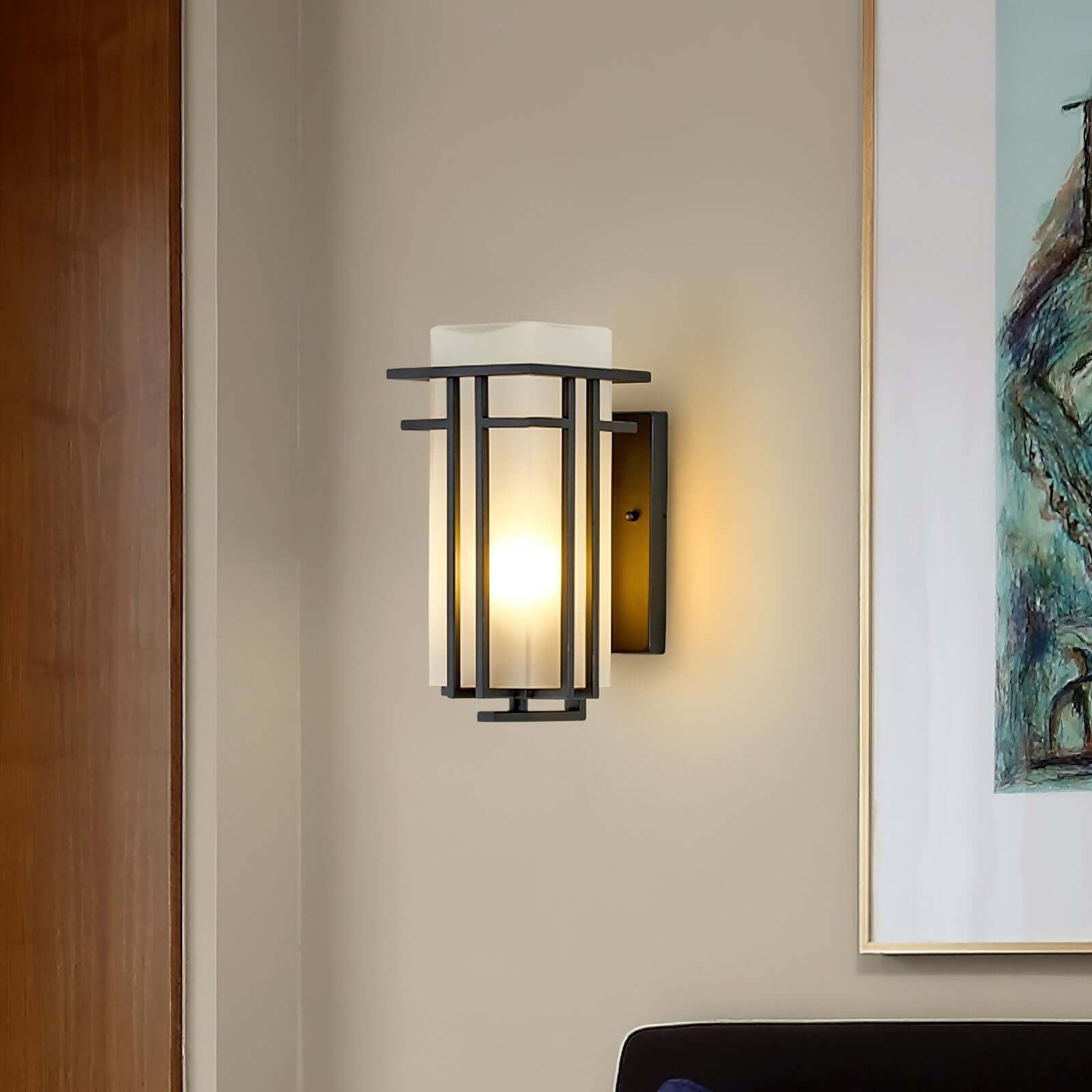 Utomhus Vägglampa - Järn & Glas