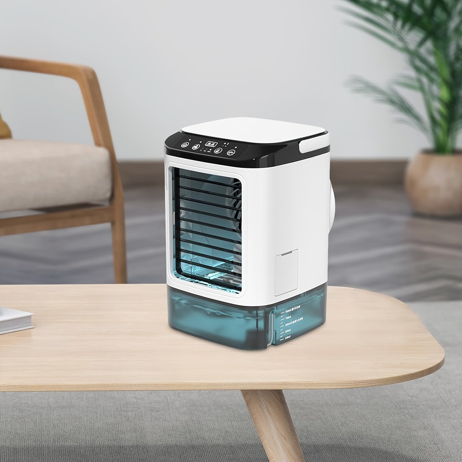Portabel Mini Vattenkyld Luftkonditionering – USB Driven med Stort Vattentank