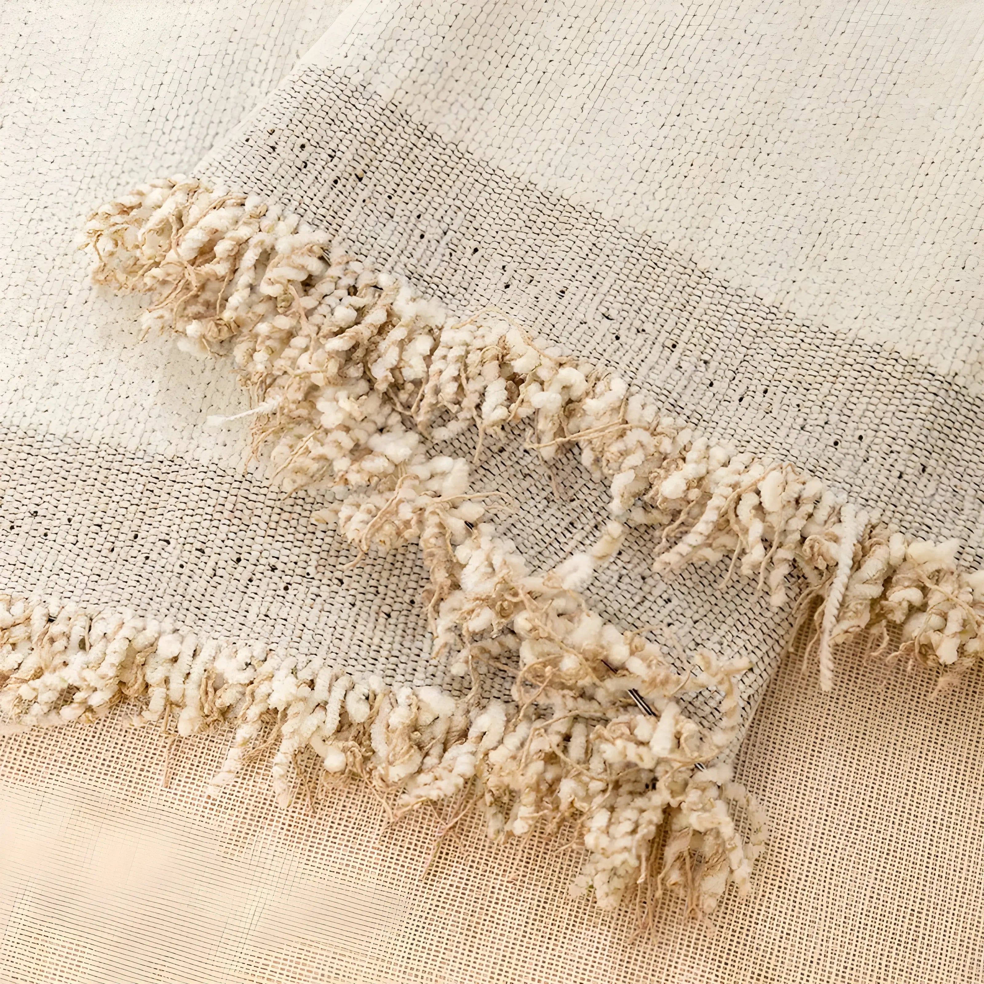 Vändbar Chenille/Bomullsoffadäck – LuxeCasa