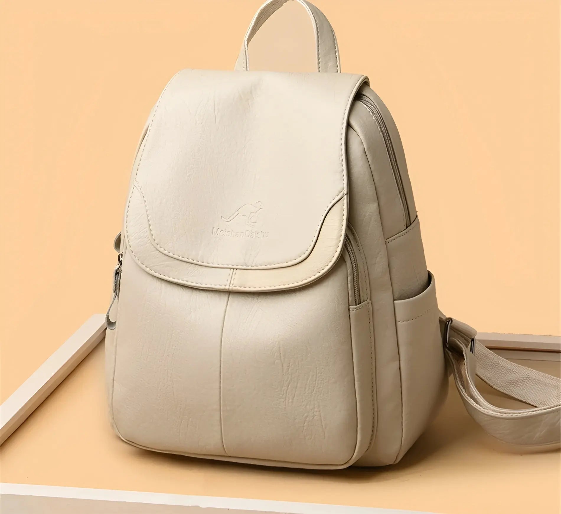 Vintage Läder Damryggsäck – Isabella
