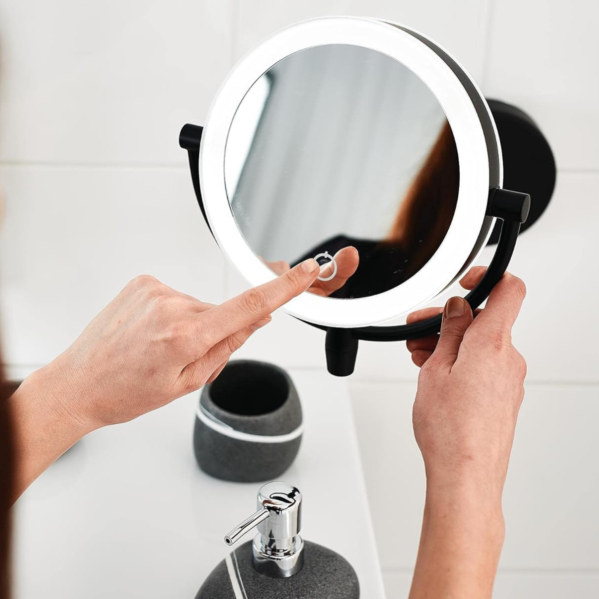 Upplyst Makeup Spegel - LumiAura