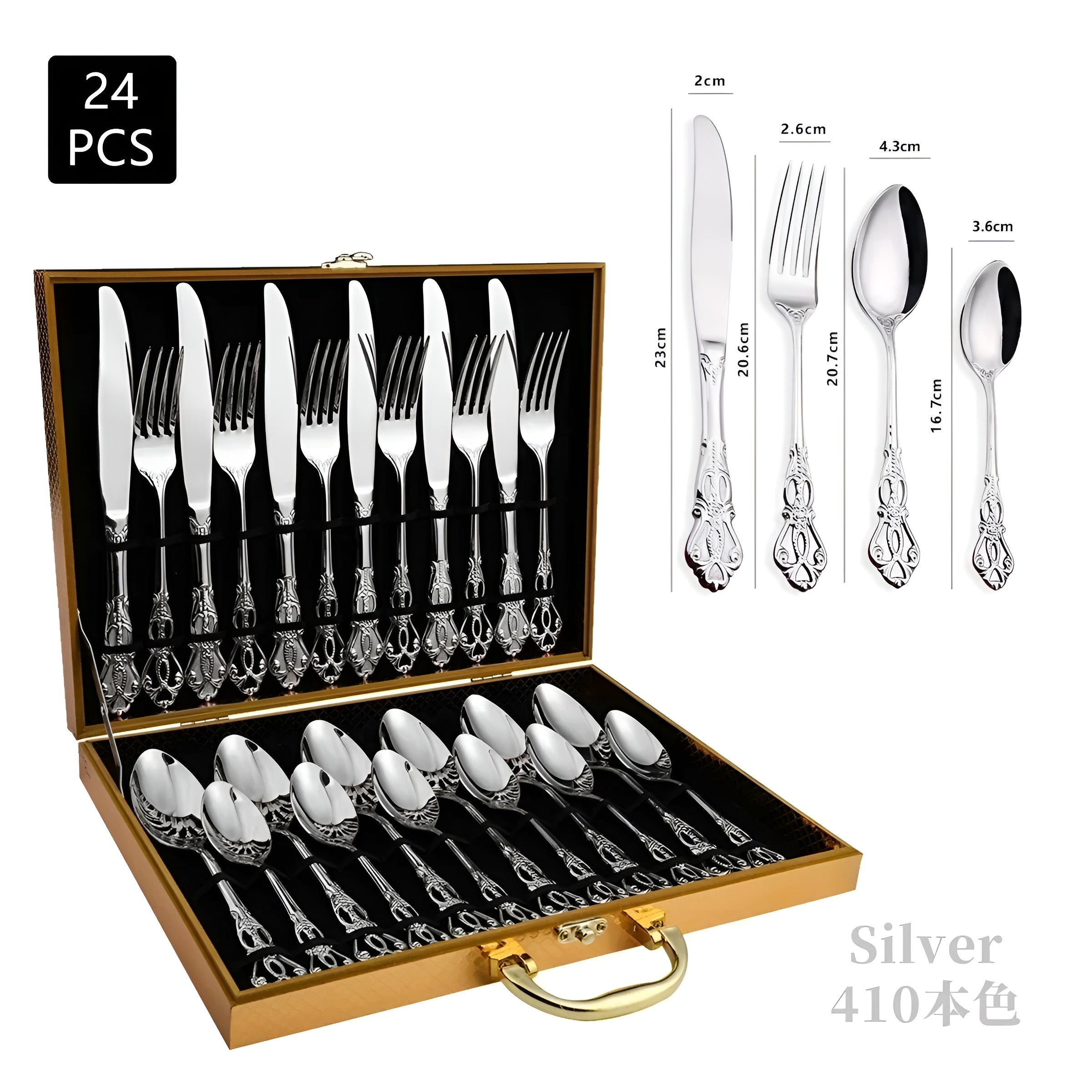 Lyxigt 24-delars Bestickset – RoyalCutlery