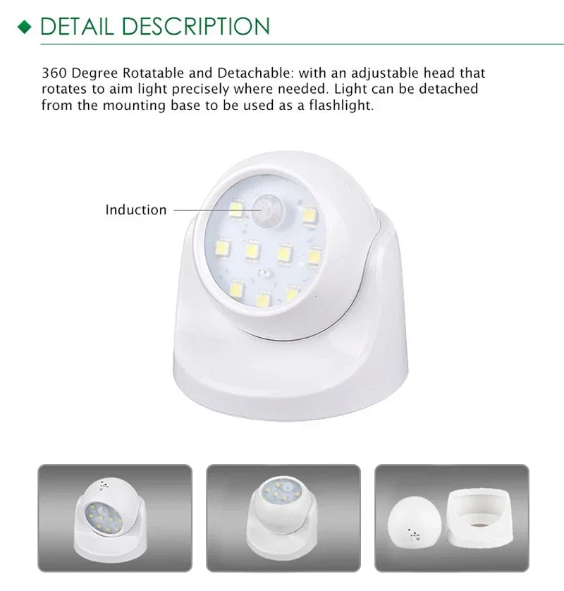 Trådlig LED Spotlights - BrightGuard