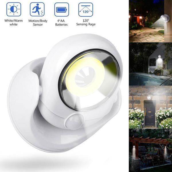 Kraftfull LED-lampa med rörelsesensor – GlowGuard