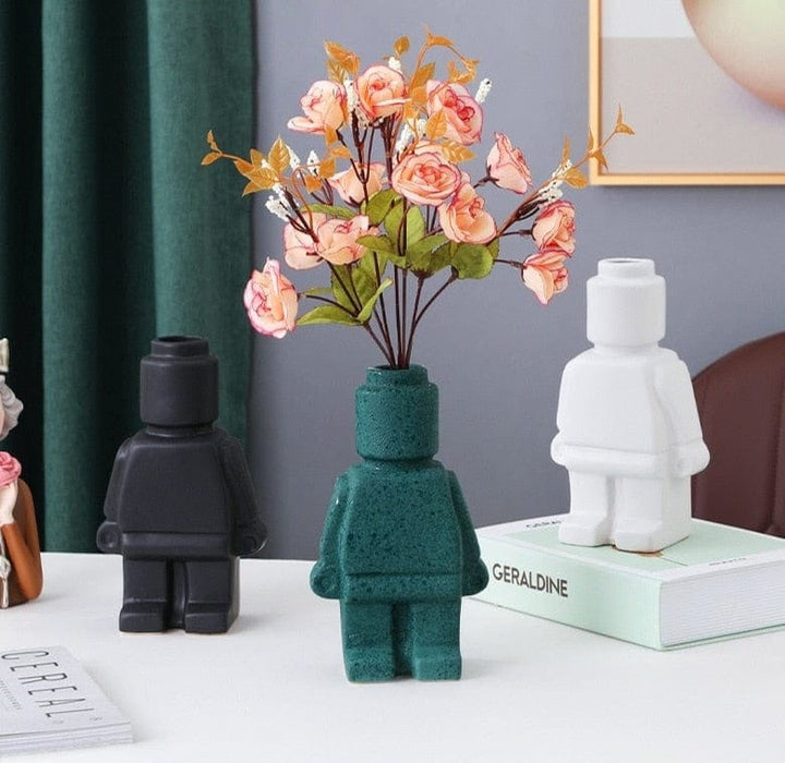 Robotväxter i keramik - BrickBotanica