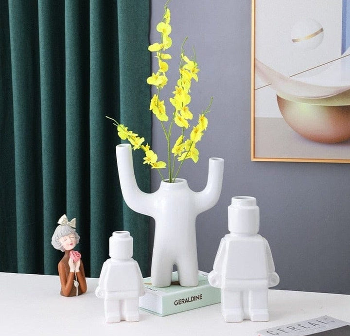 Robotväxter i keramik - BrickBotanica