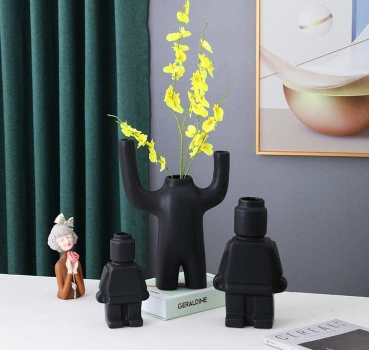 Robotväxter i keramik - BrickBotanica