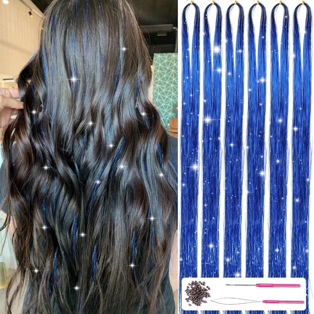 Glittrande Hår Tinsel Kit – Glittersträngar!