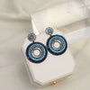 Silver Evil Eye Earrings – Layla