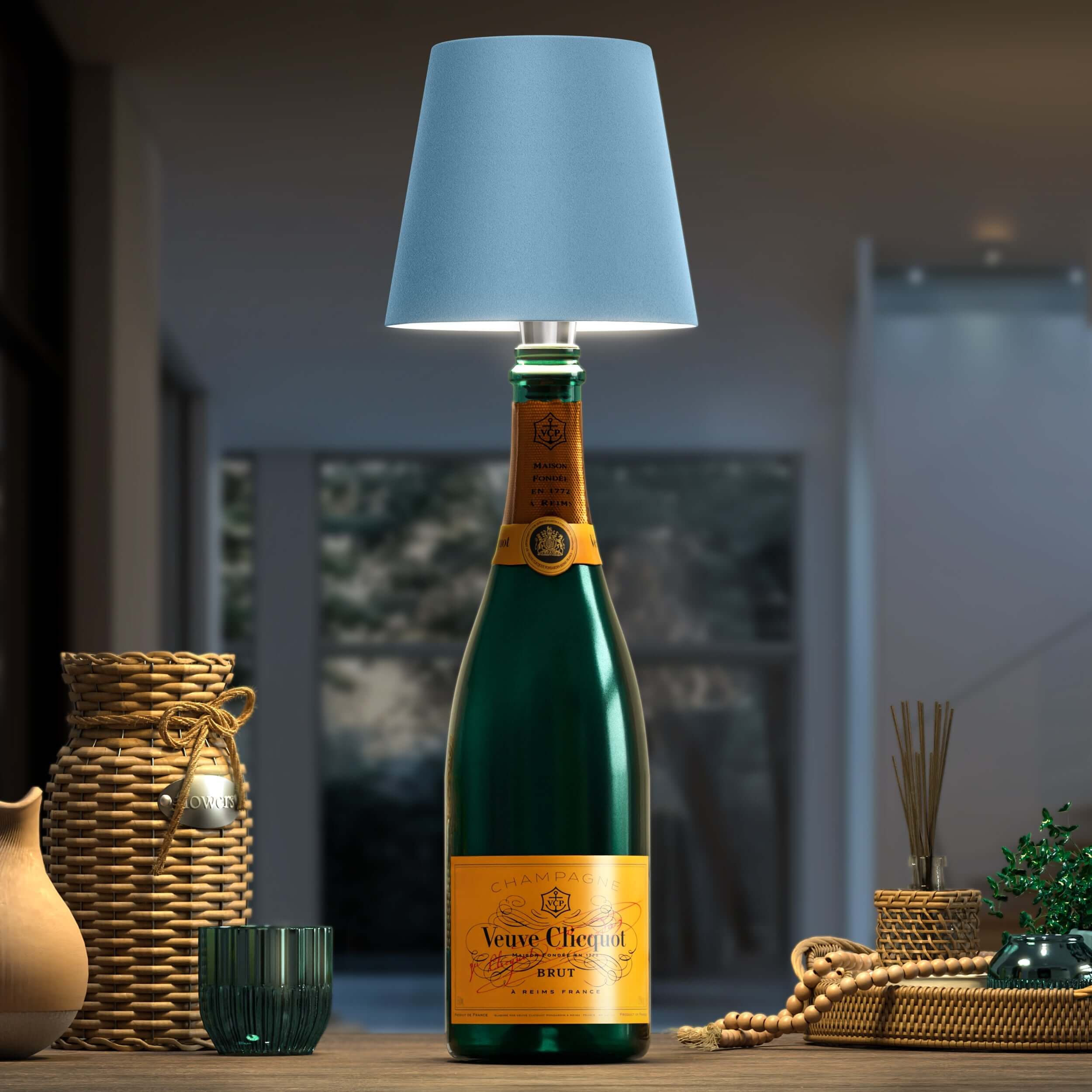 Laddningsbar LED Flasklampa – LumoBottle