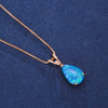 Minimalistisk Drop Opal Hänge Halsband – Selina