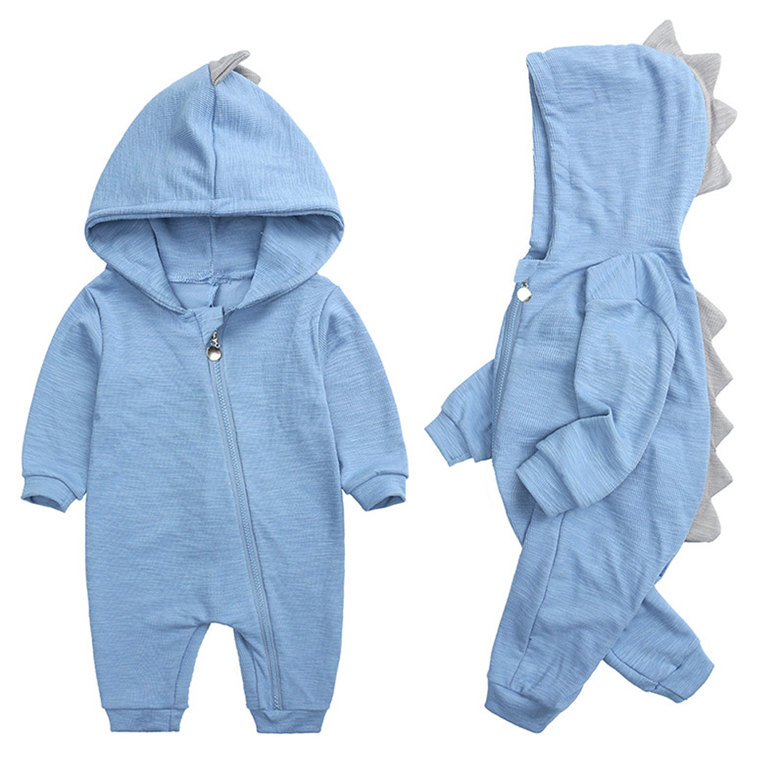 Höstlig Babybody med Dinosauriehuva – Höstmagi DinoDream Body