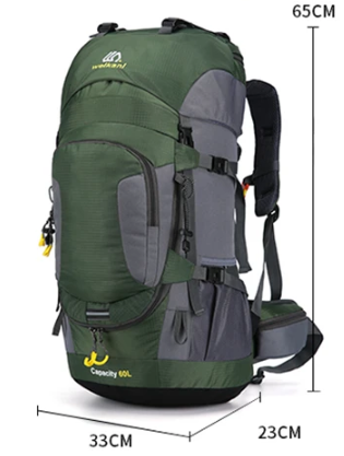 OutdoorHaven Ryggsäck - 60L - Vattentät och Hållbar