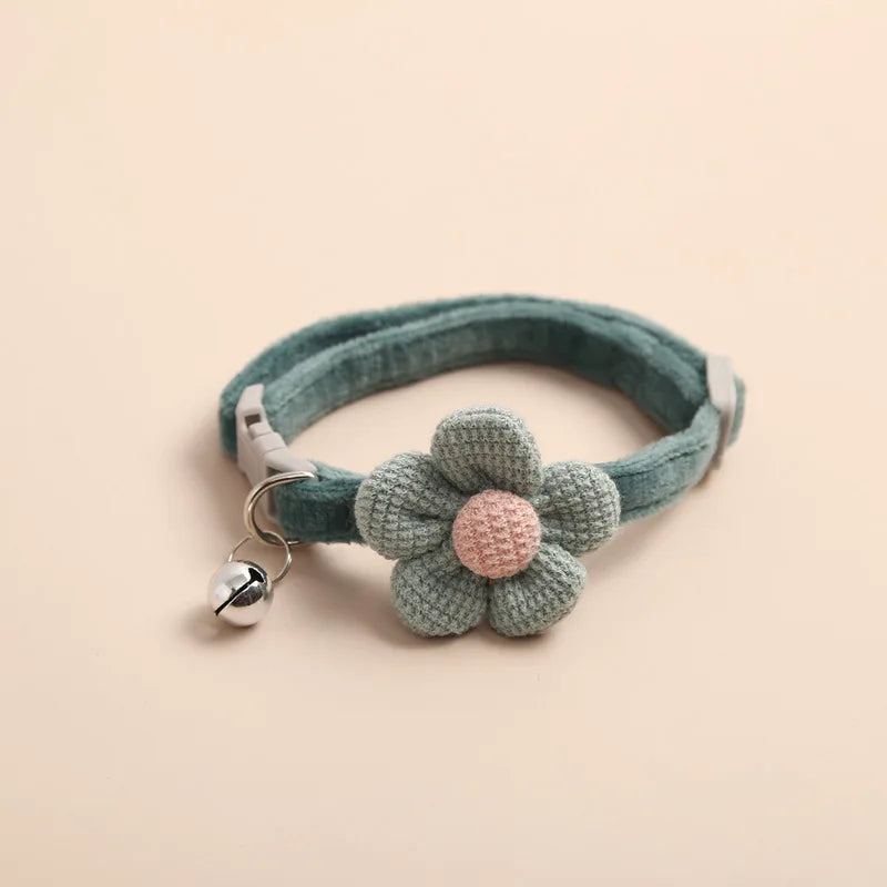 Justerbar Katthalsband med Blomma - FlowerCharm