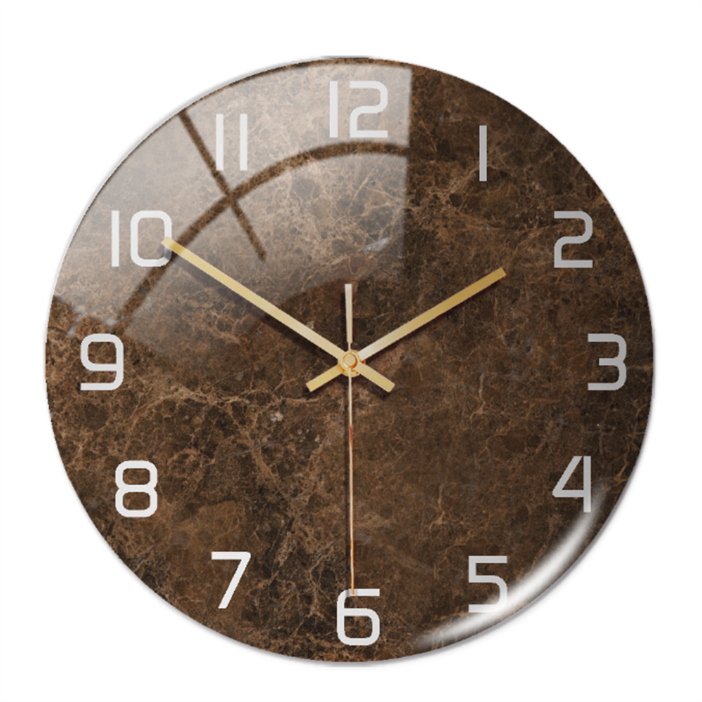 Stilren Väggklocka med Marmor Effekt – MarbleTime
