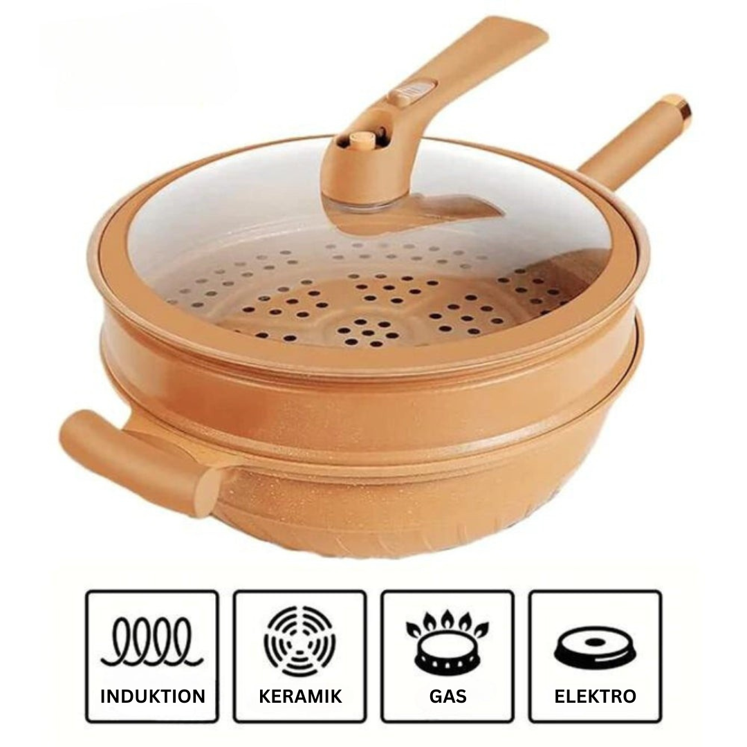 Mångsidig Wokpanna med Non-stick Beläggning - CookFlex