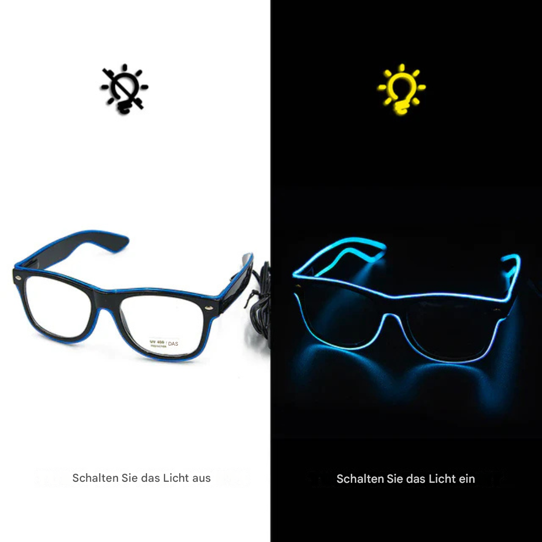 Luminösa Neon Glasögon - LumaGlow