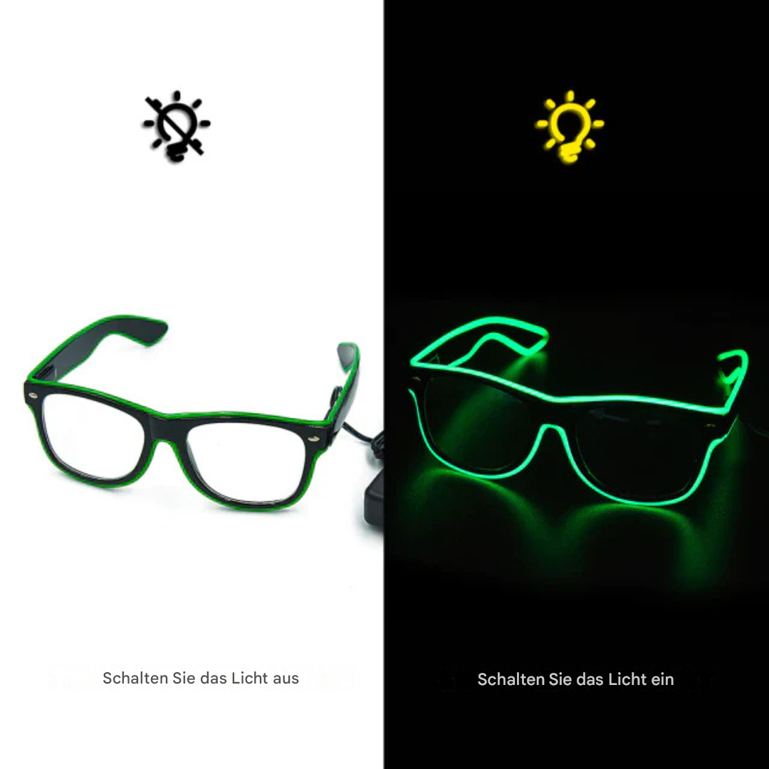 Luminösa Neon Glasögon - LumaGlow