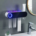 Toothbrush holder with automatic disinfection | BrushDock