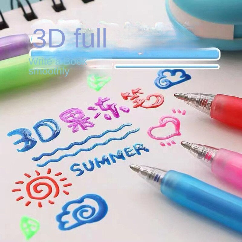 Färgglad Gelpenna Set för Kreativa 3D-Designs – 3D ArtPen Set
