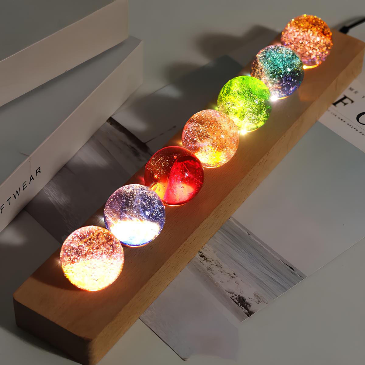Glödande Kosmiska Kristaller - AstroGlow Orbs