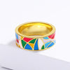 Klassisk Emalj Zirkonia Ring – Nadia