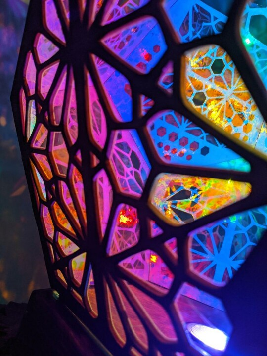 Glasblocksstil LED-bordslampa - LumiAura
