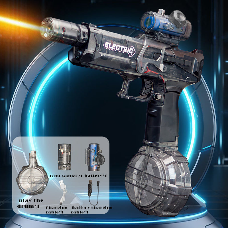 SplashVibe ProWater Blaster | Långdistans vattenspruta utan läckage med interaktiva ljus