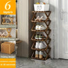 Smart Bamboo Shoe Rack – Kompakt och Praktisk för Entrén