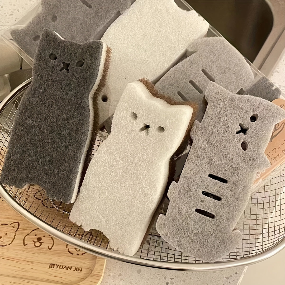 Purrfect Clean Katt Svamp Set – Hållbar, Söt och Super Funktionell