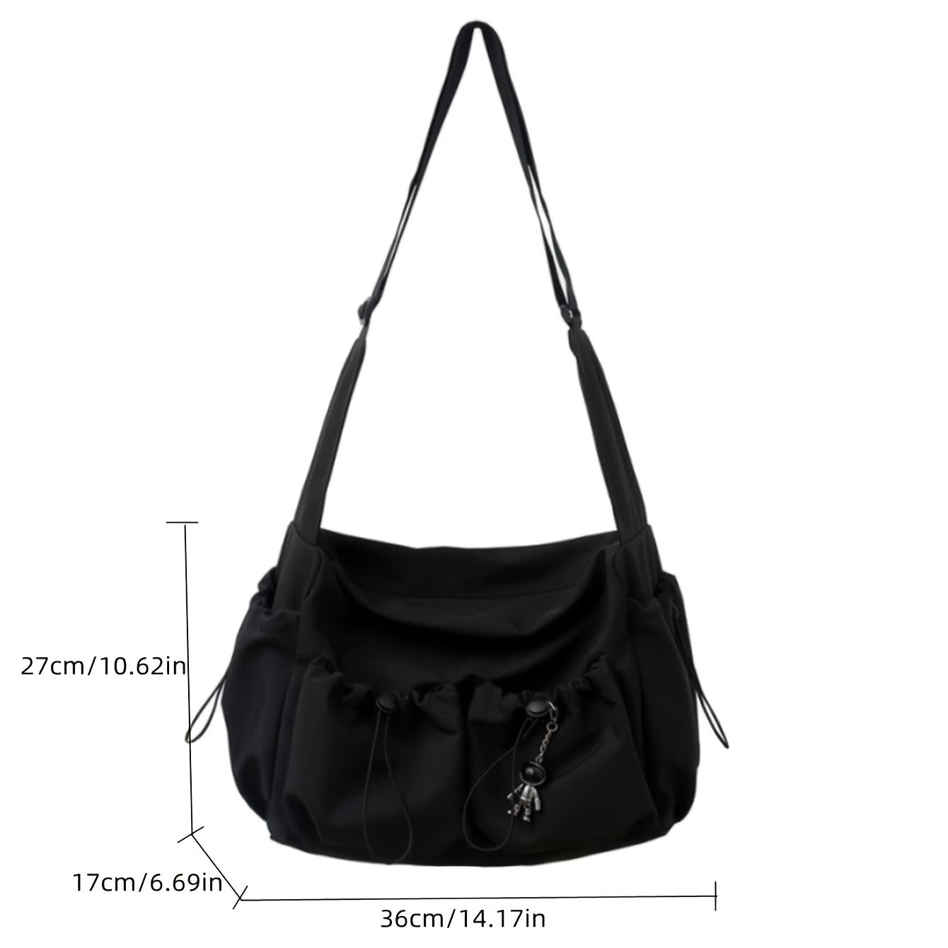 UrbanEase Crossbody-väska – Dragskoaxelväska med stor kapacitet